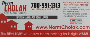 Norm Cholak Mailer Card